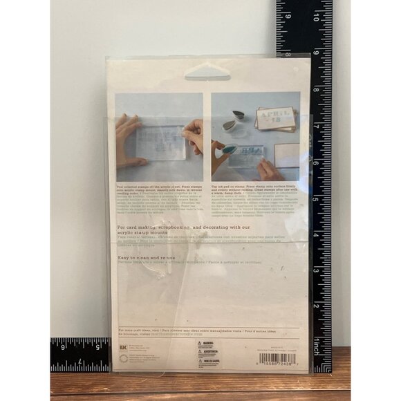 MARTHA STEWART REQUIEM FONT ALPHABET CLEAR CLING PHOTOPOLYMER STAMP SET - Picture 4 of 4